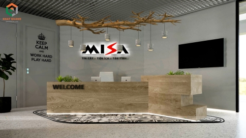 Thiết kế nội thất văn phòng làm việc Công ty Cổ phần Misa